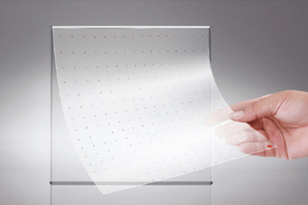 Transparente LED-Anzeigefolie