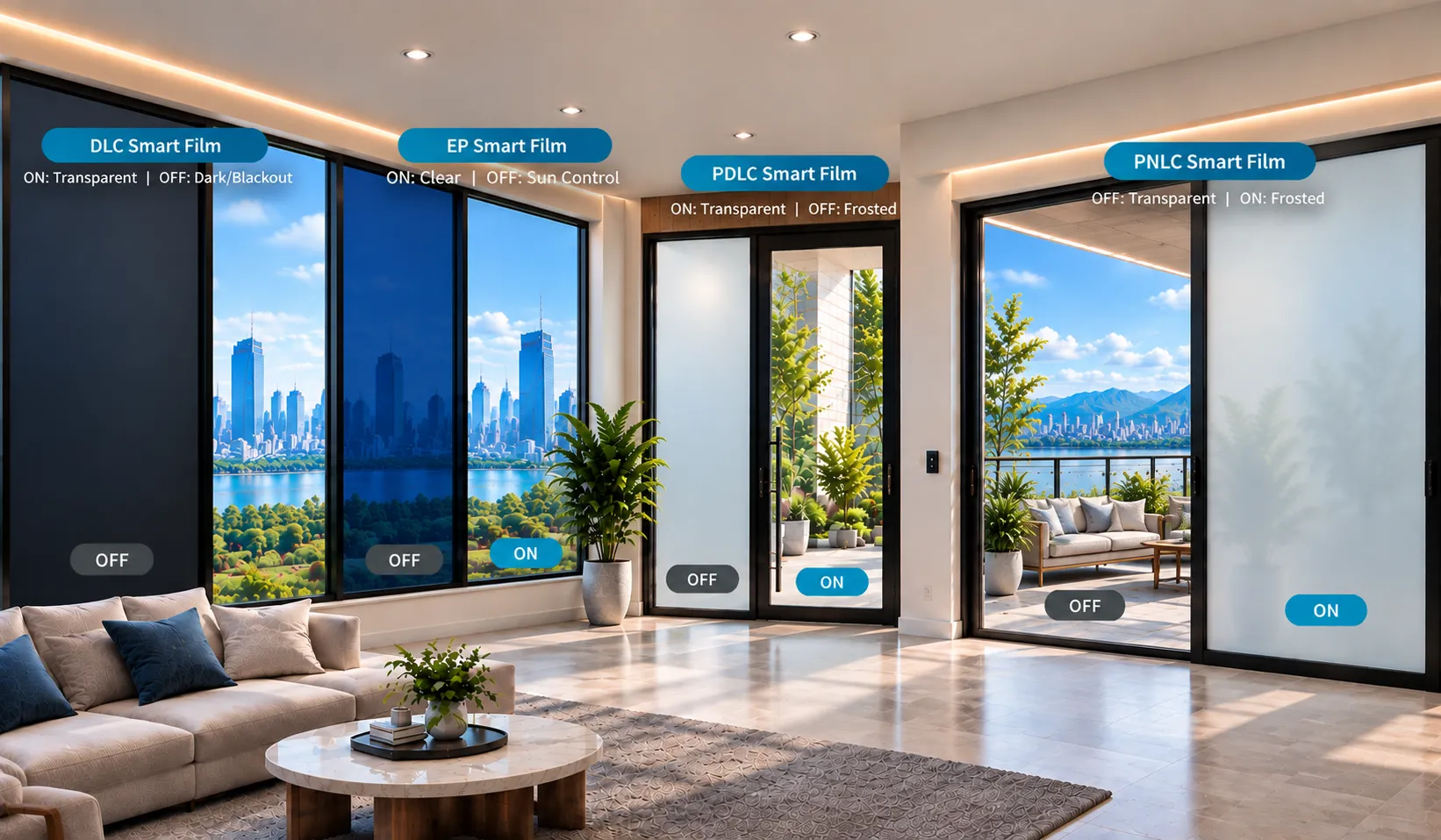 Windows & Doors Smart Light & Privacy Solutions
