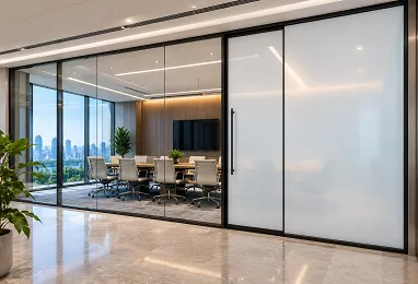 PNLC Smart Film for Meeting Room Privacy