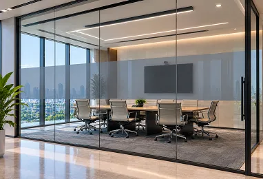 Display Cloaking Film for Meeting Room Data Privacy